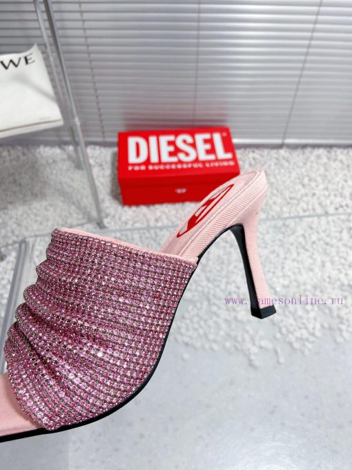 Diesel niche personality diamond high heels denim slippersWho hasn't acquired the Diesel mat7luxvaw0 - Image 8