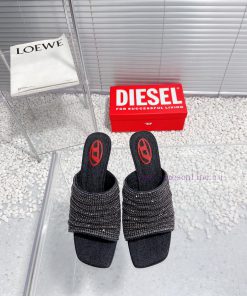 Diesel niche personality diamond high heels denim slippersWho hasn't acquired the Diesel mat52noilt3