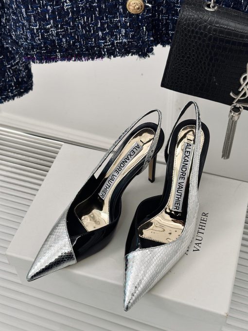 Alexander WangSpring and summer new pointed high-heeled sandalsGo materialThe shoe upper is d7jc7hj9 - Image 3