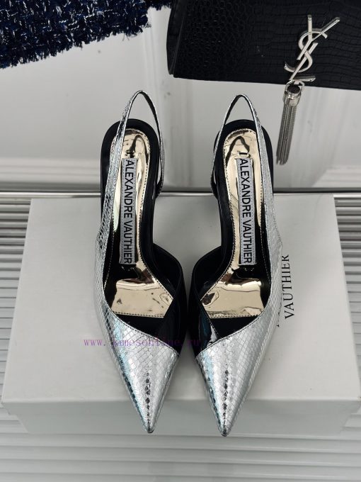 Alexander WangSpring and summer new pointed high-heeled sandalsGo materialThe shoe upper is d7jc7hj9 - Image 5