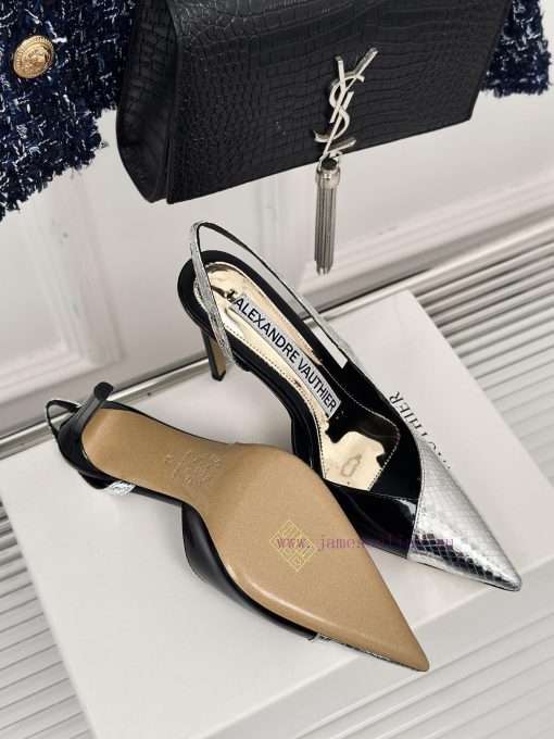 Alexander WangSpring and summer new pointed high-heeled sandalsGo materialThe shoe upper is d7jc7hj9 - Image 10