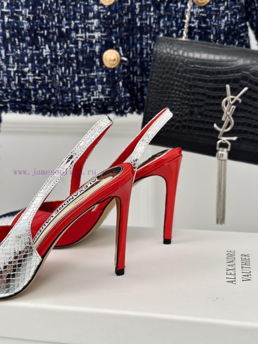 Alexander WangSpring and summer new pointed high-heeled sandalsGo materialThe shoe upper is ozmmy1dt - Image 7
