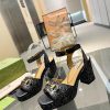 GuCCl's new high-heeled sandals are meticulously crafted in every detail, featuring a uniqueqxrhpw60