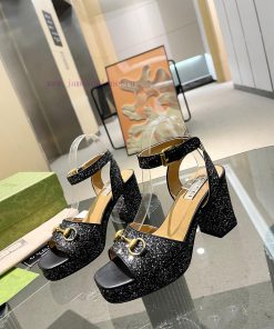 GuCCl's new high-heeled sandals are meticulously crafted in every detail, featuring a uniqueqxrhpw60