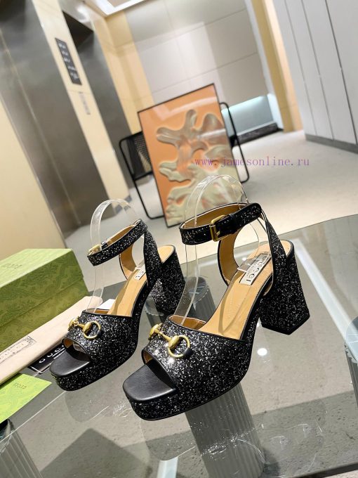 GuCCl's new high-heeled sandals are meticulously crafted in every detail, featuring a uniqueqxrhpw60 - Image 2