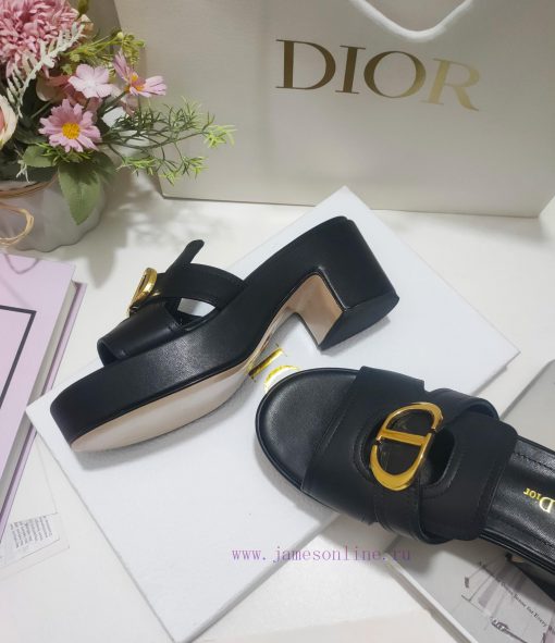Leather sole 300, rubber sole Dior 2024 early spring new women's shoes CD letter metal logo iqzn5xqf - Image 5