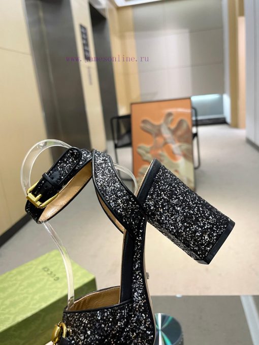 GuCCl's new high-heeled sandals are meticulously crafted in every detail, featuring a uniqueqxrhpw60 - Image 8