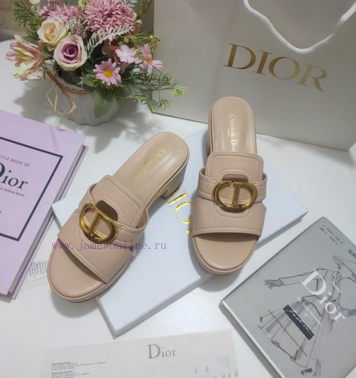 Leather sole 300, rubber sole Dior 2024 early spring new women's shoes CD letter metal logo f5zmltp5 - Image 3
