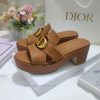 Leather sole 300, rubber sole Dior 2024 early spring new women's shoes CD letter metal logo 58mpe7d2