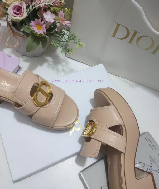 Leather sole 300, rubber sole Dior 2024 early spring new women's shoes CD letter metal logo f5zmltp5 - Image 7