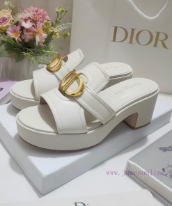 Leather sole 300, rubber sole Dior 2024 early spring new women's shoes CD letter metal logo xi4vrj4r
