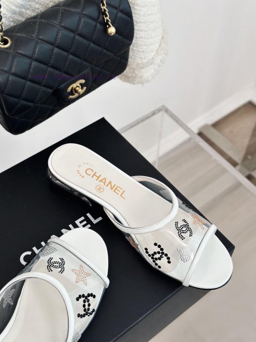 Chanel | Chanel 24P New ProductDiamond Double C Thick Heel SlippersThe upper of the shoe is f57togbp - Image 6
