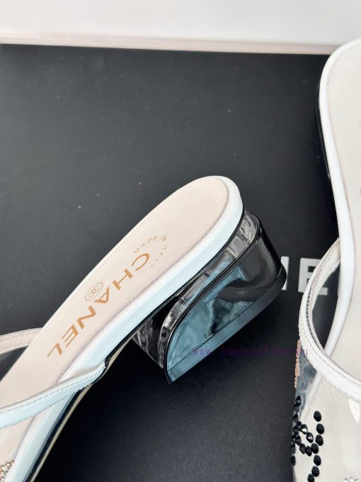 Chanel | Chanel 24P New ProductDiamond Double C Thick Heel SlippersThe upper of the shoe is f57togbp - Image 7