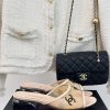 Chanel | Chanel 24P New ProductDiamond Double C Thick Heel SlippersThe upper of the shoe is yndpms80
