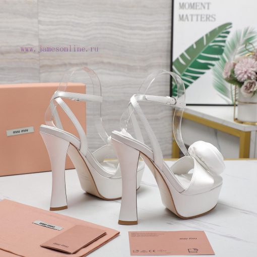 Original one-to-one replica top tierMiu Miu Hentian High Water Platform SandalsMiumiu 24 Spr36cdni80 - Image 2