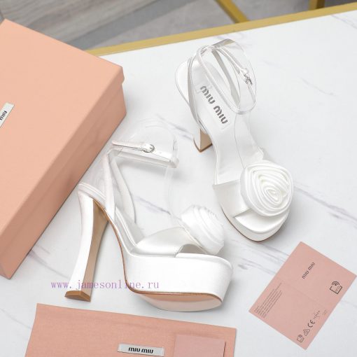 Original one-to-one replica top tierMiu Miu Hentian High Water Platform SandalsMiumiu 24 Spr36cdni80 - Image 5