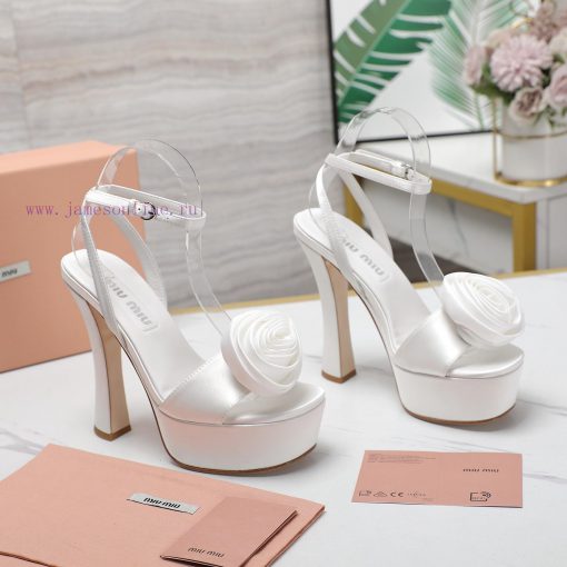 Original one-to-one replica top tierMiu Miu Hentian High Water Platform SandalsMiumiu 24 Spr36cdni80 - Image 7