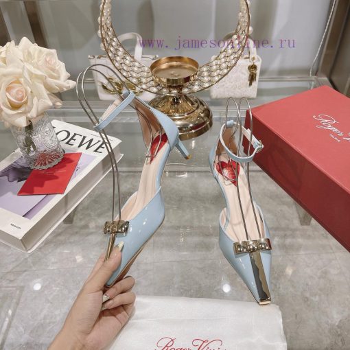 𝐑𝐨𝐠𝐞𝐫𝐕𝐢𝐯𝐢 * 24 Early Spring New Cat Heel Shoes Virgule Diamond Buckle High Heel Rear Loop wi37nn5ypw - Image 3