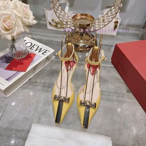 𝐑𝐨𝐠𝐞𝐫𝐕𝐢𝐯𝐢 * 24 Early Spring New Cat Heel Shoes Virgule Diamond Buckle High Heel Rear Loop wicd9j9f73 - Image 2