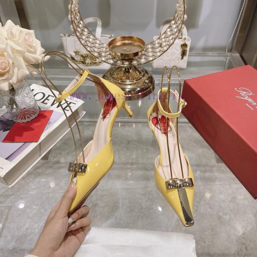 𝐑𝐨𝐠𝐞𝐫𝐕𝐢𝐯𝐢 * 24 Early Spring New Cat Heel Shoes Virgule Diamond Buckle High Heel Rear Loop wicd9j9f73 - Image 3