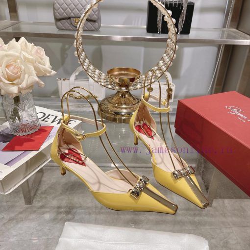 𝐑𝐨𝐠𝐞𝐫𝐕𝐢𝐯𝐢 * 24 Early Spring New Cat Heel Shoes Virgule Diamond Buckle High Heel Rear Loop wicd9j9f73 - Image 6