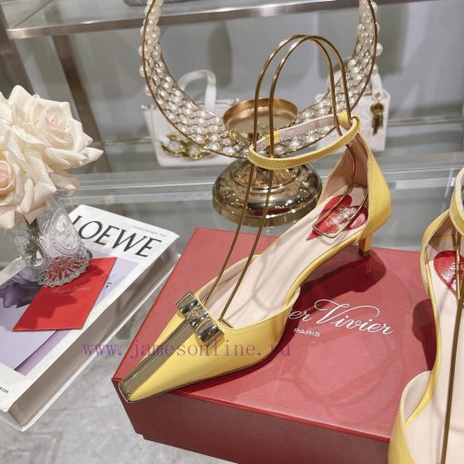 𝐑𝐨𝐠𝐞𝐫𝐕𝐢𝐯𝐢 * 24 Early Spring New Cat Heel Shoes Virgule Diamond Buckle High Heel Rear Loop wicd9j9f73 - Image 7