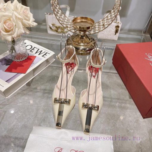𝐑𝐨𝐠𝐞𝐫𝐕𝐢𝐯𝐢 * 24 Early Spring New Cat Heel Shoes Virgule Diamond Buckle High Heel Rear Loop wi2ri18sn8