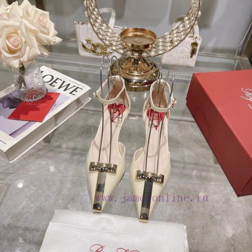 𝐑𝐨𝐠𝐞𝐫𝐕𝐢𝐯𝐢 * 24 Early Spring New Cat Heel Shoes Virgule Diamond Buckle High Heel Rear Loop wi2ri18sn8 - Image 2