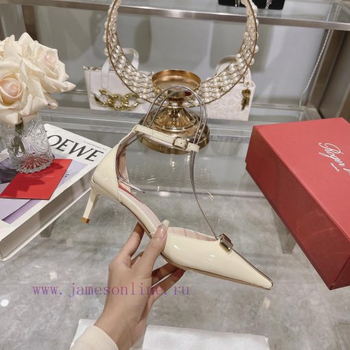 𝐑𝐨𝐠𝐞𝐫𝐕𝐢𝐯𝐢 * 24 Early Spring New Cat Heel Shoes Virgule Diamond Buckle High Heel Rear Loop wi2ri18sn8 - Image 4