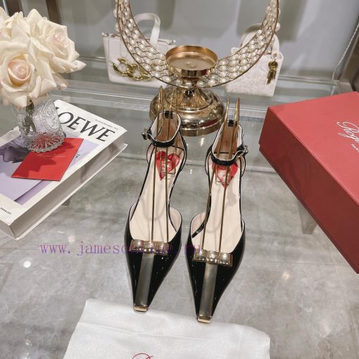 𝐑𝐨𝐠𝐞𝐫𝐕𝐢𝐯𝐢 * 24 Early Spring New Cat Heel Shoes Virgule Diamond Buckle High Heel Rear Loop wiwjygf5tz