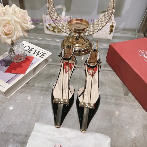 𝐑𝐨𝐠𝐞𝐫𝐕𝐢𝐯𝐢 * 24 Early Spring New Cat Heel Shoes Virgule Diamond Buckle High Heel Rear Loop wiwjygf5tz - Image 2