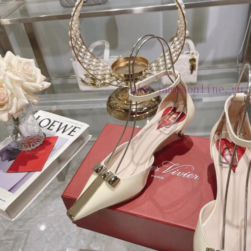 𝐑𝐨𝐠𝐞𝐫𝐕𝐢𝐯𝐢 * 24 Early Spring New Cat Heel Shoes Virgule Diamond Buckle High Heel Rear Loop wi2ri18sn8 - Image 7