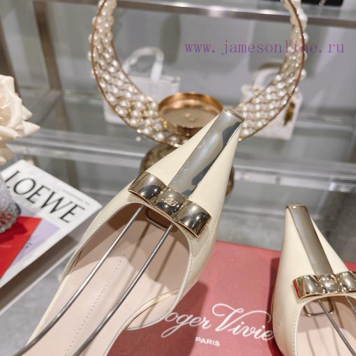𝐑𝐨𝐠𝐞𝐫𝐕𝐢𝐯𝐢 * 24 Early Spring New Cat Heel Shoes Virgule Diamond Buckle High Heel Rear Loop wi2ri18sn8 - Image 8