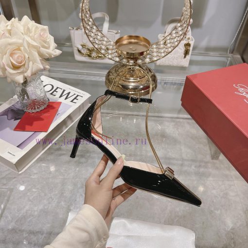 𝐑𝐨𝐠𝐞𝐫𝐕𝐢𝐯𝐢 * 24 Early Spring New Cat Heel Shoes Virgule Diamond Buckle High Heel Rear Loop wiwjygf5tz - Image 4