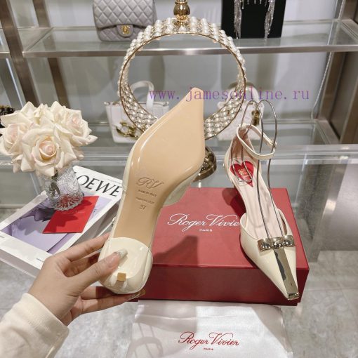𝐑𝐨𝐠𝐞𝐫𝐕𝐢𝐯𝐢 * 24 Early Spring New Cat Heel Shoes Virgule Diamond Buckle High Heel Rear Loop wi2ri18sn8 - Image 10