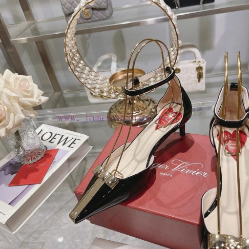 𝐑𝐨𝐠𝐞𝐫𝐕𝐢𝐯𝐢 * 24 Early Spring New Cat Heel Shoes Virgule Diamond Buckle High Heel Rear Loop wiwjygf5tz - Image 10