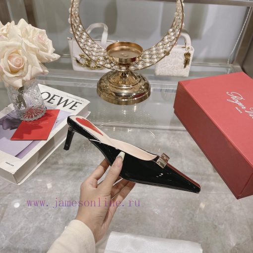 𝐑𝐨𝐠𝐞𝐫𝐕𝐢𝐯𝐢 * 24 Early Spring New Cat Heel Shoes Virgule Diamond Buckle High Heel Rear Loop wi6v7d6hnd - Image 4