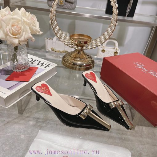 𝐑𝐨𝐠𝐞𝐫𝐕𝐢𝐯𝐢 * 24 Early Spring New Cat Heel Shoes Virgule Diamond Buckle High Heel Rear Loop wi6v7d6hnd - Image 6