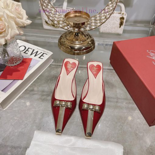 𝐑𝐨𝐠𝐞𝐫𝐕𝐢𝐯𝐢 * 24 Early Spring New Cat Heel Shoes Virgule Diamond Buckle High Heel Rear Loop wia22ltk7s - Image 2