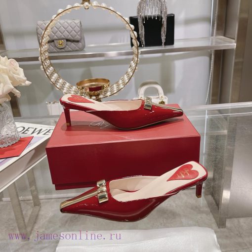 𝐑𝐨𝐠𝐞𝐫𝐕𝐢𝐯𝐢 * 24 Early Spring New Cat Heel Shoes Virgule Diamond Buckle High Heel Rear Loop wia22ltk7s - Image 5