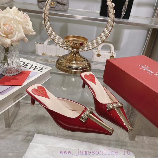 𝐑𝐨𝐠𝐞𝐫𝐕𝐢𝐯𝐢 * 24 Early Spring New Cat Heel Shoes Virgule Diamond Buckle High Heel Rear Loop wia22ltk7s - Image 6