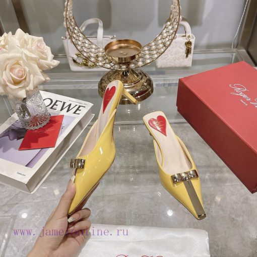𝐑𝐨𝐠𝐞𝐫𝐕𝐢𝐯𝐢 * 24 Early Spring New Cat Heel Shoes Virgule Diamond Buckle High Heel Rear Loop wiffdvcfgd - Image 3