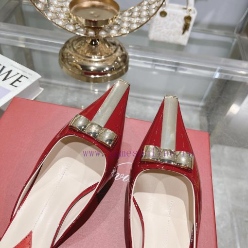 𝐑𝐨𝐠𝐞𝐫𝐕𝐢𝐯𝐢 * 24 Early Spring New Cat Heel Shoes Virgule Diamond Buckle High Heel Rear Loop wia22ltk7s - Image 9
