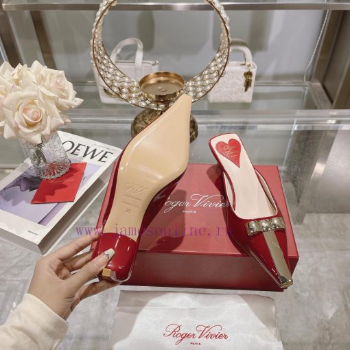 𝐑𝐨𝐠𝐞𝐫𝐕𝐢𝐯𝐢 * 24 Early Spring New Cat Heel Shoes Virgule Diamond Buckle High Heel Rear Loop wia22ltk7s - Image 10