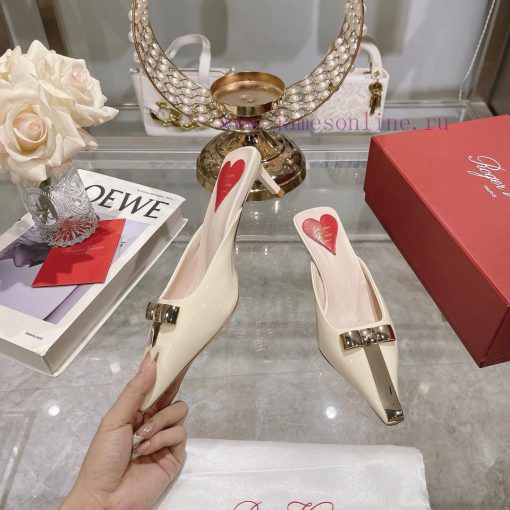𝐑𝐨𝐠𝐞𝐫𝐕𝐢𝐯𝐢 * 24 Early Spring New Cat Heel Shoes Virgule Diamond Buckle High Heel Rear Loop wiezsq22zr - Image 3