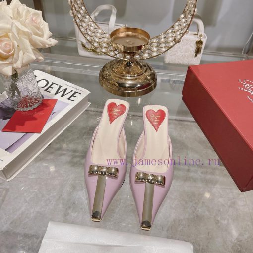 𝐑𝐨𝐠𝐞𝐫𝐕𝐢𝐯𝐢 * 24 Early Spring New Cat Heel Shoes Virgule Diamond Buckle High Heel Rear Loop wiachtwi98 - Image 2