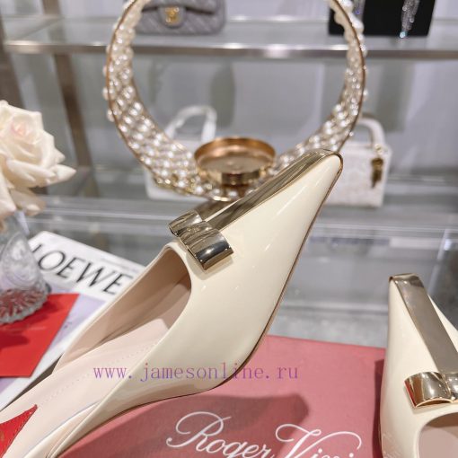 𝐑𝐨𝐠𝐞𝐫𝐕𝐢𝐯𝐢 * 24 Early Spring New Cat Heel Shoes Virgule Diamond Buckle High Heel Rear Loop wiezsq22zr - Image 9