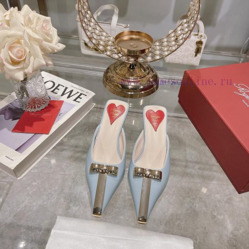 𝐑𝐨𝐠𝐞𝐫𝐕𝐢𝐯𝐢 * 24 Early Spring New Cat Heel Shoes Virgule Diamond Buckle High Heel Rear Loop wizapnqyce - Image 2