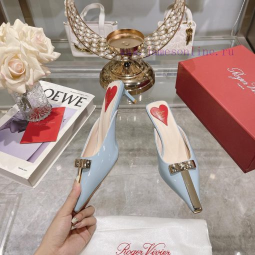 𝐑𝐨𝐠𝐞𝐫𝐕𝐢𝐯𝐢 * 24 Early Spring New Cat Heel Shoes Virgule Diamond Buckle High Heel Rear Loop wizapnqyce - Image 3