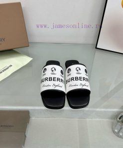 New product launched Burberry flat slippersChannel goods vulcanized one foot stepping Burberv8hvzq1b